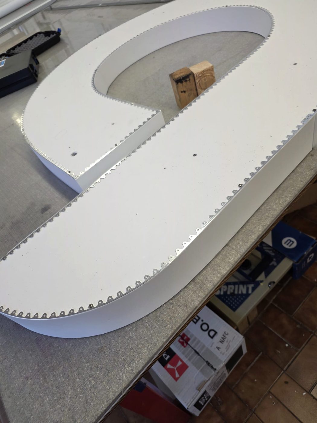 3D-Buchstabe – Kunststoff gefräst